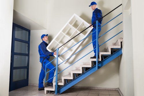 Customer service team reviewing a storage complaint in a professional setting