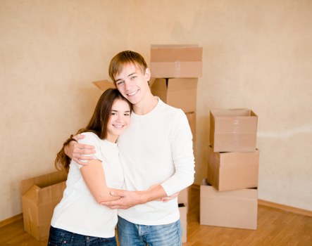 Measured boxes and furniture for cubic-yard storage pricing