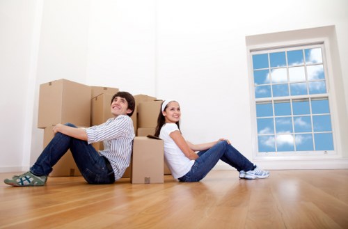 Boxes and belongings neatly stored in a Mayfair self storage unit