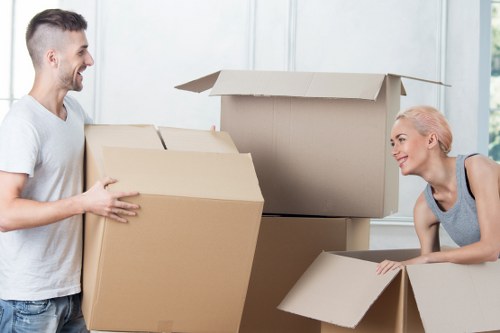 Packing office equipment for a Mayfair business relocation